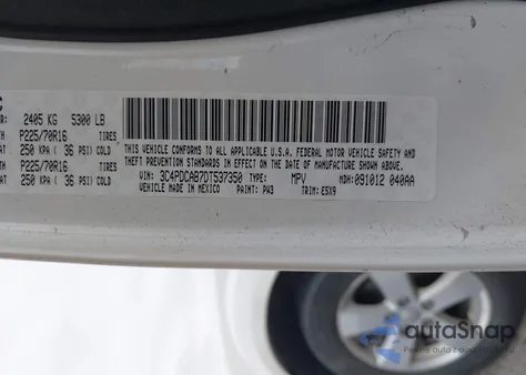 2013 Dodge Journey American Value Pkg from USA, damaged, VIN 3C4PDCAB7DT537350